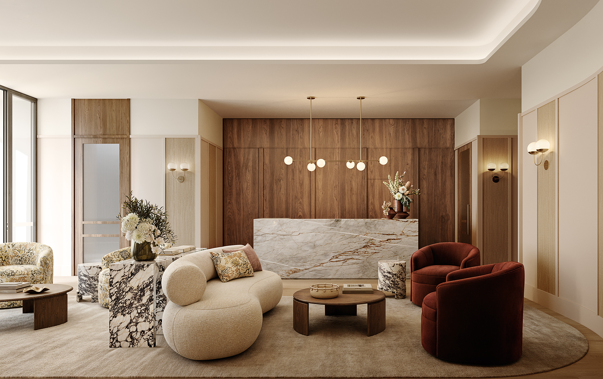 Dux Churchill - artist's impression of the Dux Churchill retirement community entry and reception